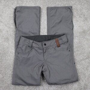 Holden Snow Pants Womens Small Gray Snowboarding Fleece Lined w/ 32" inseam